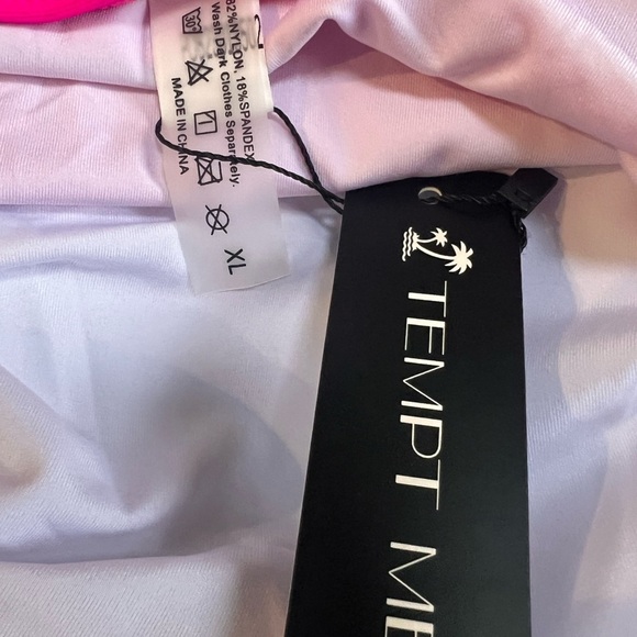 Tempt Me Women Sexy Cutout One Piece Swimsuit Halter/Strapless Tummy Control XL - Picture 6 of 7